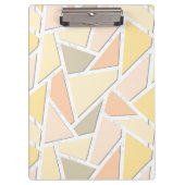 レモンイエローモザイクパターン クリップボード (正面)