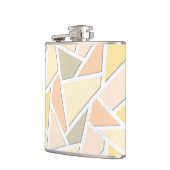 レモンイエローモザイクパターン フラスク (左)