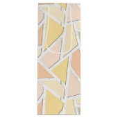 レモンイエローモザイクパターン ワインギフトバッグ (正面)