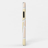 レモンイエローモザイクパターン Case-Mate iPhoneケース (裏面/右)