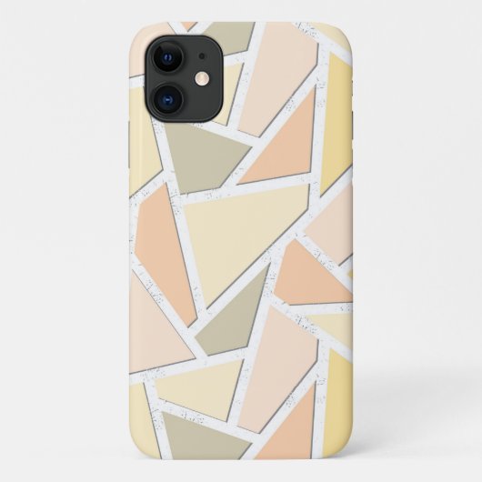 レモンイエローモザイクパターン Case-Mate iPhoneケース (裏面)