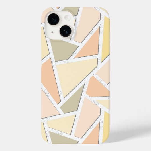 レモンイエローモザイク柄 Case-Mate iPhoneケース (裏面)