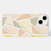 レモンイエローモザイク柄 Case-Mate iPhoneケース (裏面 (横))