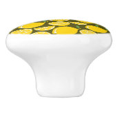 レモンイエローモダンおもしろいかわいい セラミックノブ (側面)