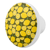 レモンイエローモダンおもしろいかわいい セラミックノブ (右)