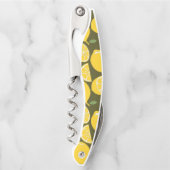レモンイエローモダンおもしろいかわいい ソムリエナイフ (正面)