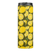 レモンイエローモダンおもしろいかわいい タンブラー (裏面)