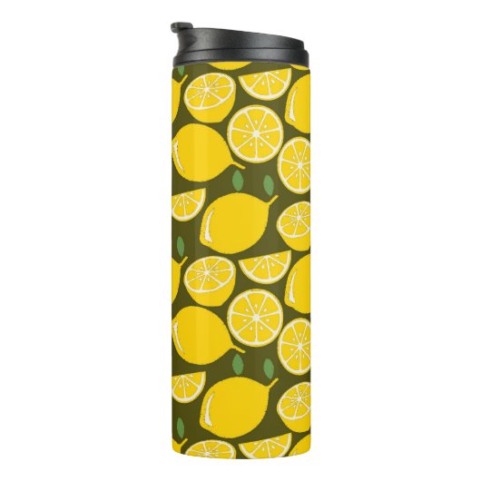 レモンイエローモダンおもしろいかわいい タンブラー (回転右)