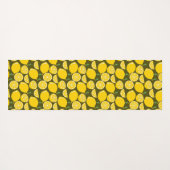 レモンイエローモダンおもしろいかわいい ヨガマット (裏面(横))