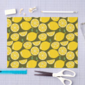 レモンイエローモダンおもしろいかわいい 薄葉紙 (クラフト)