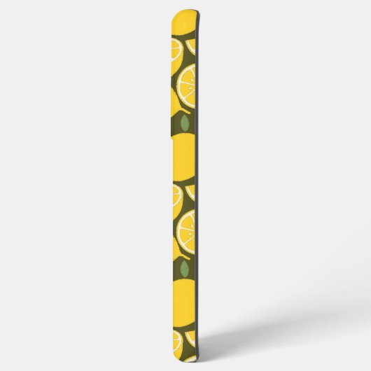 レモンイエローモダンおもしろいかわいい SAMSUNG GALAXYケース (裏面横)