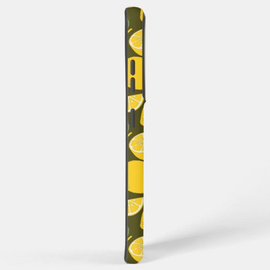 レモンイエローモダンおもしろいかわいい SAMSUNG GALAXYケース (右側面)