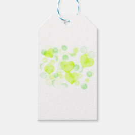 レモンイエローラブハート ギフトタグ