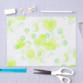 レモンイエローラブハート 薄葉紙 (クラフト)