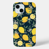 レモンイエローリーフパターン Case-Mate iPhoneケース (裏面)