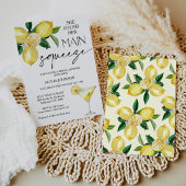 レモンイエロー彼女がメインスクイーズブライダルシャワーを見つけた 招待状