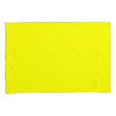 レモンイエロー標準サイズ枕ケースペア 枕カバー (正面右)