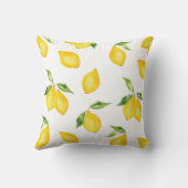 レモンイエロー装飾用クッション クッション (裏面)