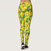 レモンイエロー&ピルヘルスケアパターン レギンス (裏面)