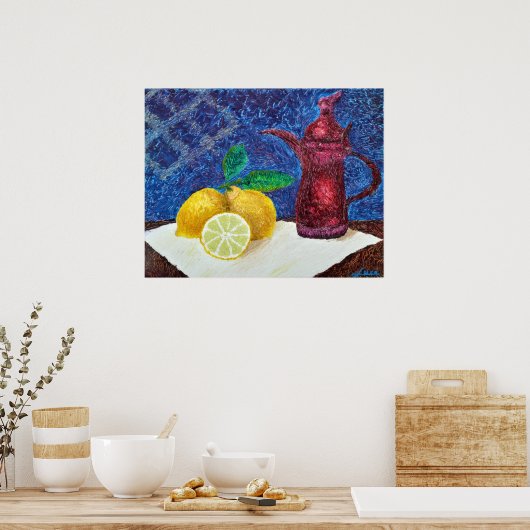 レモンイエロー ポスター (キッチン)