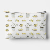 レモンイタリアンかわいい上品なメイクアップバッグ アクセサリーポーチ (正面)