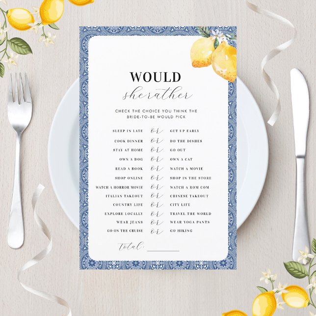 レモンイタリアンズブライダルシャワーは彼女の方がゲームをする (クリエイターアップロード済み)