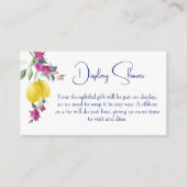 レモンイタリアンズbougainvillea柑橘系ディスプレイスシャワー エンクロージャーカード (正面)