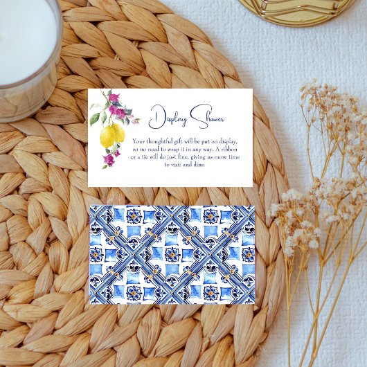 レモンイタリアンズbougainvillea柑橘系ディスプレイスシャワー エンクロージャーカード