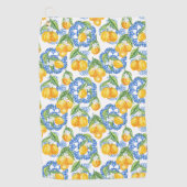 レモンイタリアンプリントクラシックアマルフィ海岸 ゴルフタオル (正面)