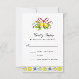 レモンイタリアン入りタイル 出欠カード