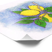 レモンイラストレーションフォトプリント フォトプリント            (角)