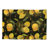 レモンイラストレーション：手のシ色彩の鮮やかームレームパターン。 枕カバー (裏面)