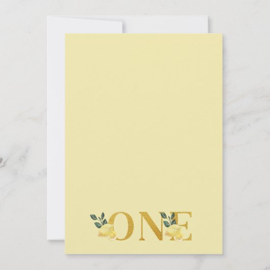 レモンウアーメインスクイズファースト誕生日 招待状 (裏面)