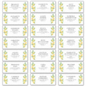 レモンウォーターカラーゲスト住所 シール (正面)