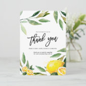 レモンウォーターカラーサンキューカード サンキューカード (スタンド正面)