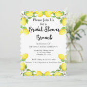 レモンウォーターカラーブライダルシャワーブランチ招待状 招待状 (スタンド正面)