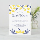 レモンウォーターカラーブライダルシャワー招待 招待状 (スタンド正面)