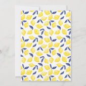 レモンウォーターカラーブライダルシャワー招待 招待状 (裏面)