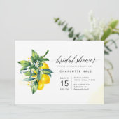 レモンウォーターカラーブライダルシャワー 招待状 (スタンド正面)