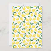 レモンウォーターカラーベビーシャワー招待状 招待状 (裏面)