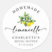 レモンウォーターカラーリモンチェロ ラウンドシール (正面)