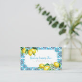 レモンウォーターカラー名刺 名刺 (スタンド正面)