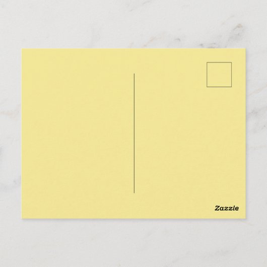 レモンウォーターカラー1st誕生日パーティの招待状 ポストカード (裏面)