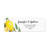 レモンウォーターカラー ラベル (正面)