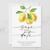 レモンウォーターモダンカ結婚ーの セーブザデート (正面)
