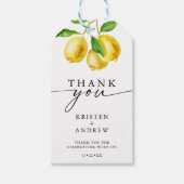 レモンウォーター結婚カラーありがとう ギフトタグ (正面)