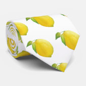 レモンウォーター絵画カラーのパターン ネクタイ (ロール)