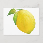 レモンウォーター絵画カラー ポストカード (正面)