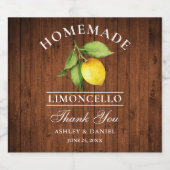 レモンウッド感謝していリモンチェロボトルラベル リキュールボトルラベル (シングルラベル)