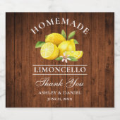 レモンウッド感謝していリモンチェロボトルラベル リキュールボトルラベル (シングルラベル)